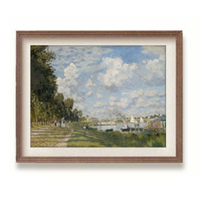 Gerahmtes impressionistisches Landschaftskunstwerk