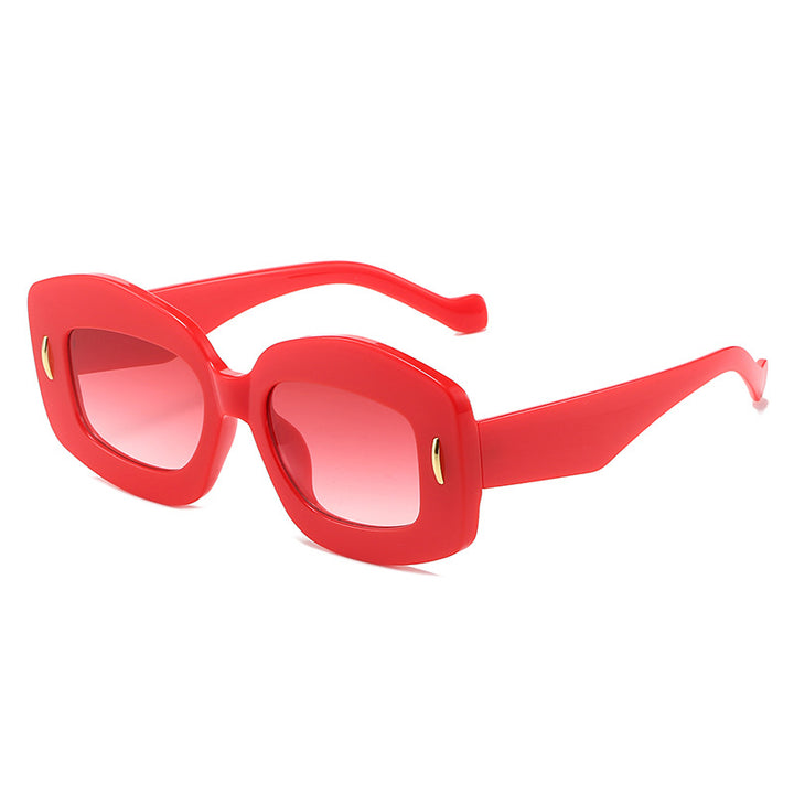 Zeitgenössische Chunky Rahmen Sonnenbrille Karnz