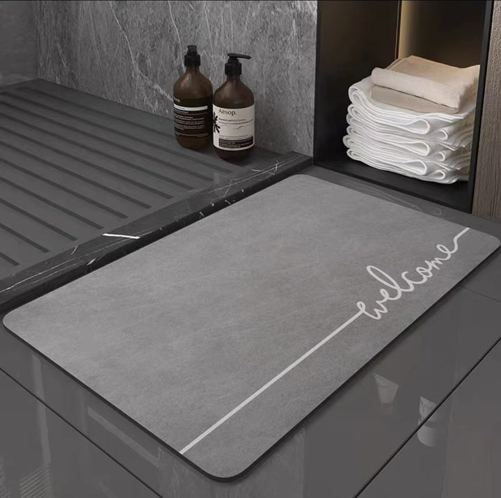 Elegante ovale Willkommensmatte