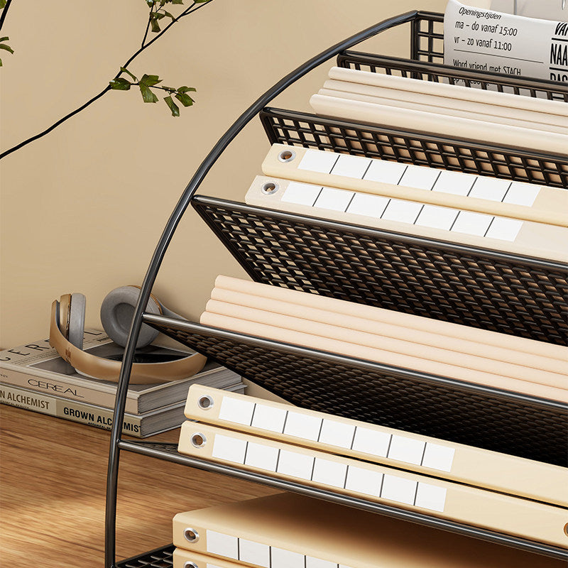 Multi-Tier Winkel Metallnetz Desktop Datei- und Ordnerorganisator