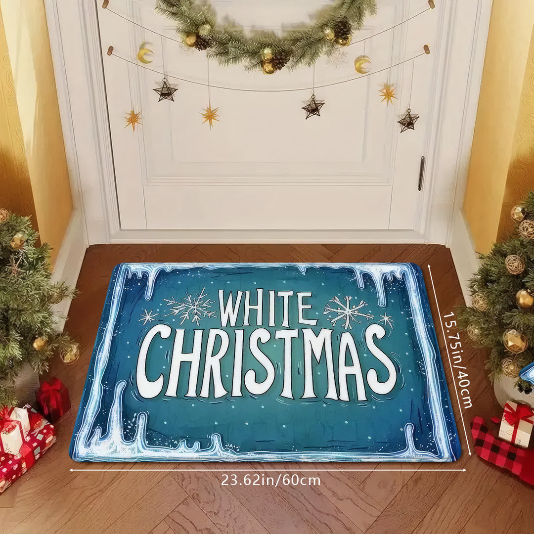 Weihnachtlich gestalteter Innenfußmatte
