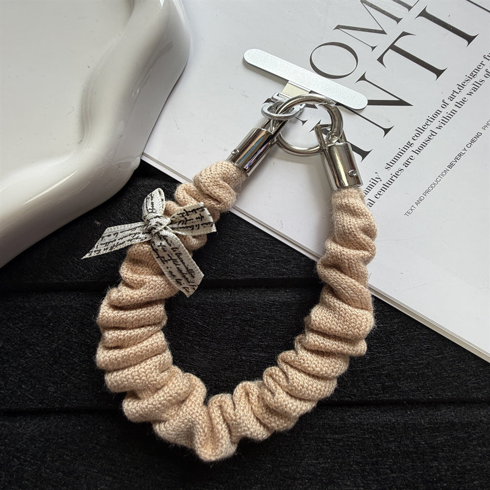 Dekorativer Scrunchie Schlüsselanhänger Halter Karnz