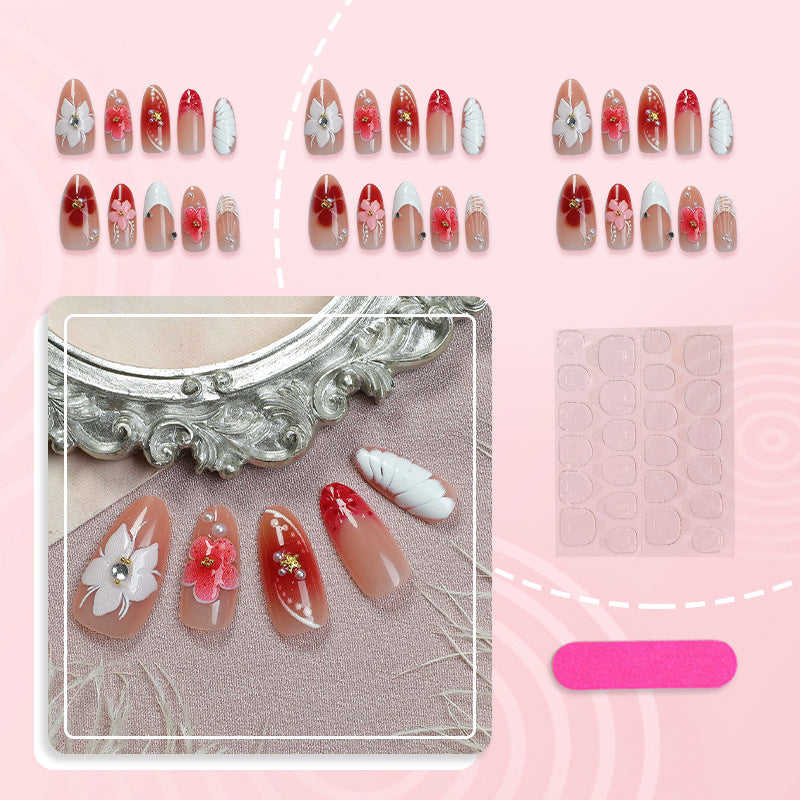Dekoratives Floral Nagelkunst Set
