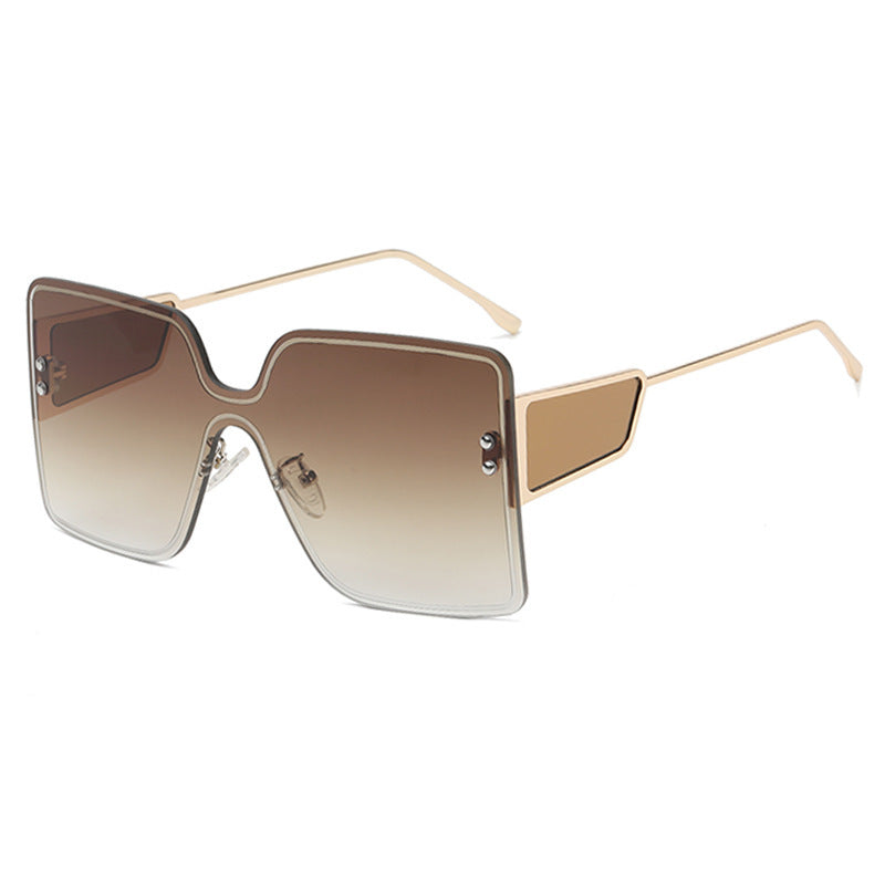 Damen oversized Geometric Sonnenbrille Karnz