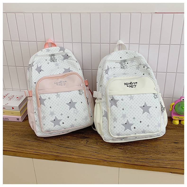 Stylische Sternmuster-Rucksack Karnz