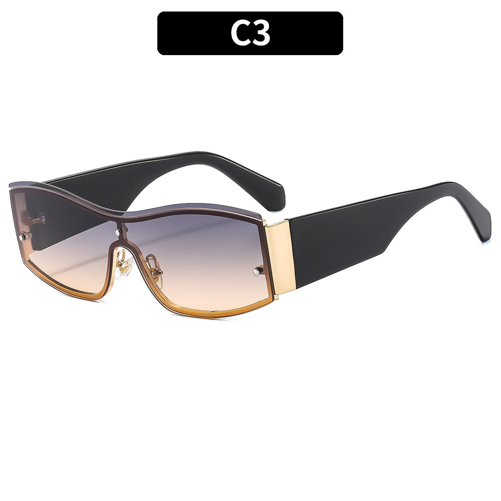Damen Modische Sonnenbrille mit markantem Design und robustem Rahmen Karnz