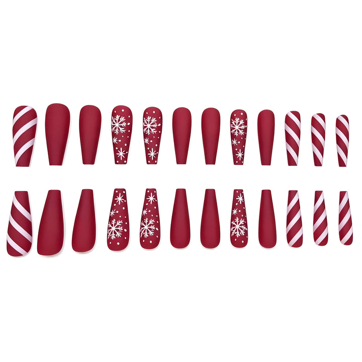 Festive Matte Acryl Nagelkunst Karnz