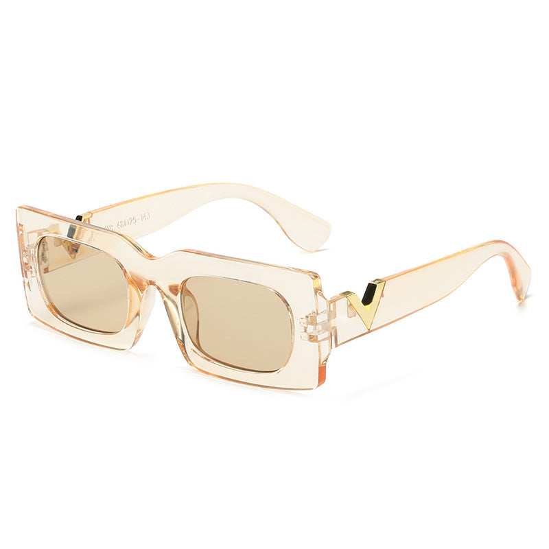Damen oversized Sonnenbrille mit animalischem Muster Karnz