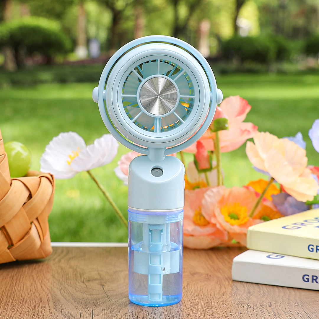 Damen tragbarer Mini-Ventilator mit integrierter Nebelfunktion Karnz