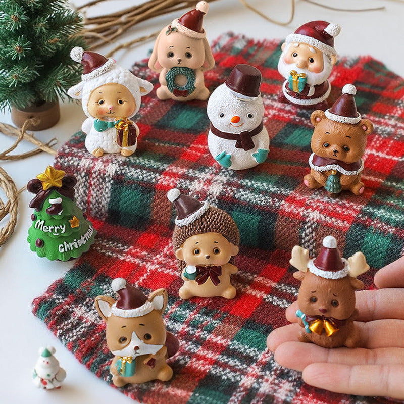Dekorative Weihnachtsfigur im Schafdesign Karnz