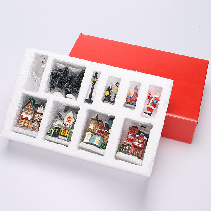 Weihnachtsdorf Dekorationsset Karnz