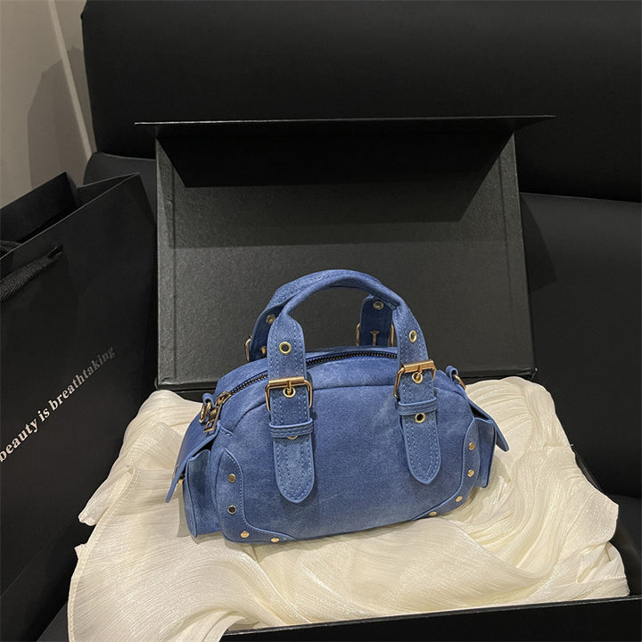 Vintage-inspirierte Denim-Handtasche