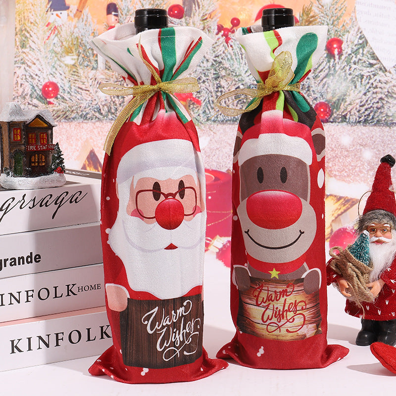 Weihnachtsweinflaschenhülle Karnz