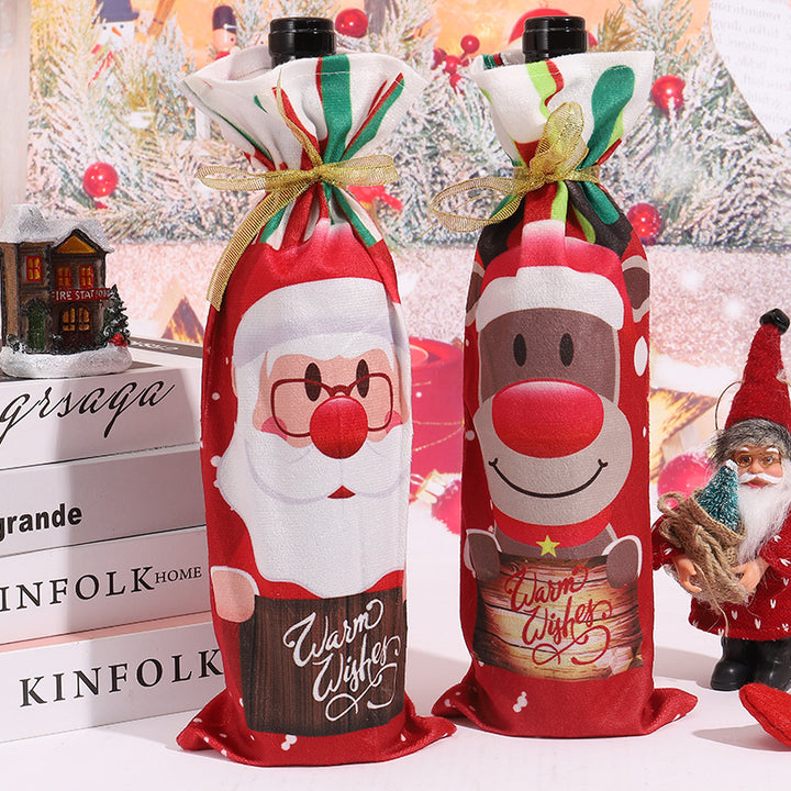 Weihnachtsweinflaschenhülle Karnz