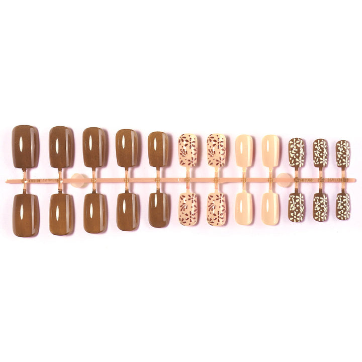 Premium Press-On Nail Set mit Künstlerischen Designs Karnz