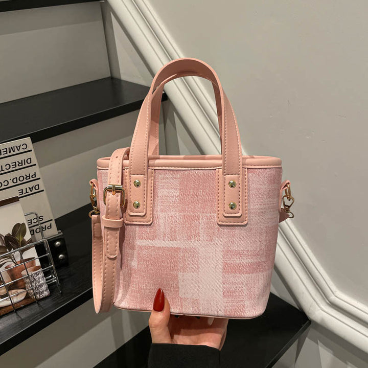 Mini strukturierte Handtasche