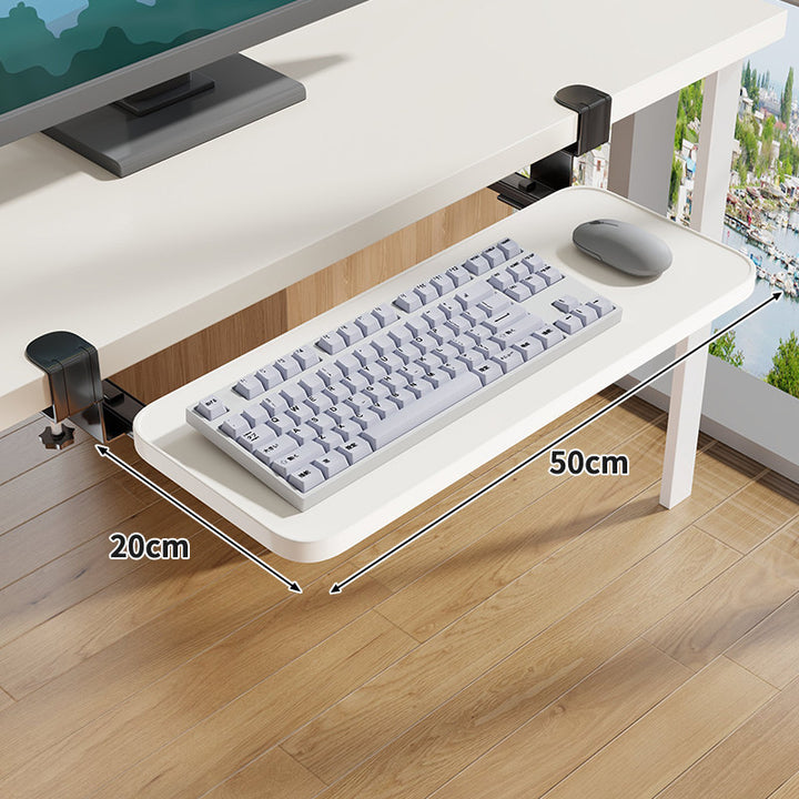 Untertisch-Rollende ergonomische Tastatur- und Mausablage mit Klemmbefestigung