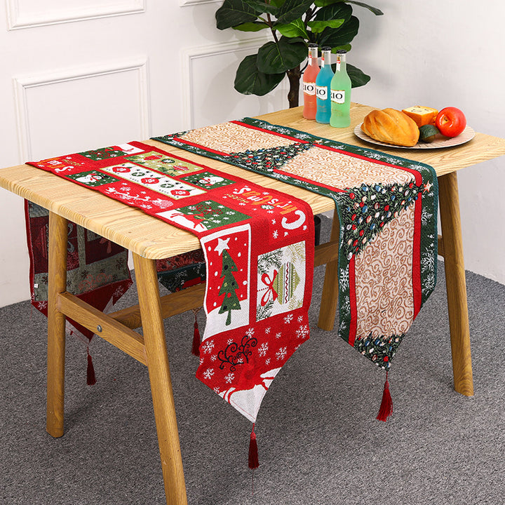 Festlicher Tischläufer mit Rentier-Motiv Karnz
