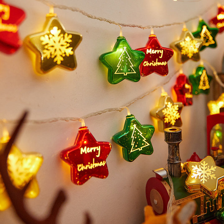 Festliche Lichterkette mit Weihnachtskugeln Karnz