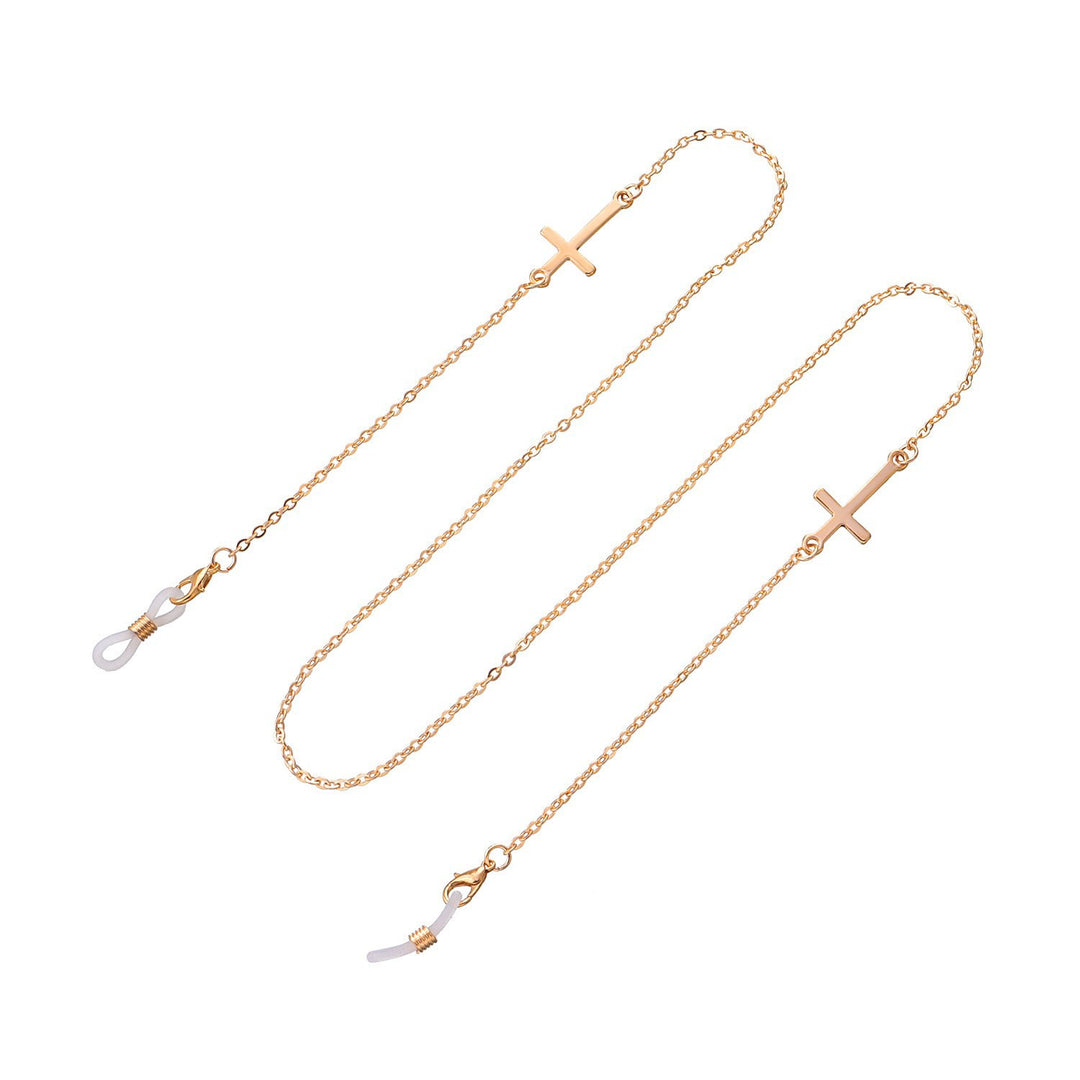 Cross Charm Brillen Kette Karnz