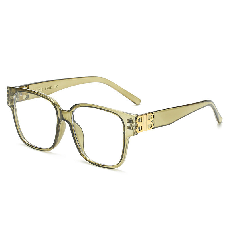Damen modische quadratische Sonnenbrille mit elegantem Logo Karnz