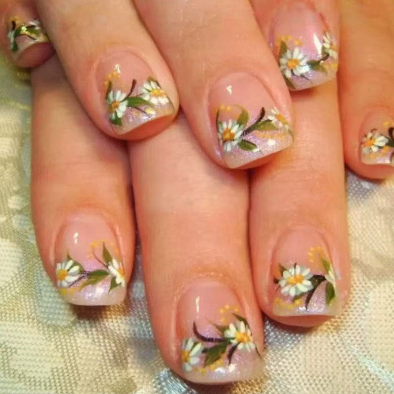 Florale Themen Druck-Nägel