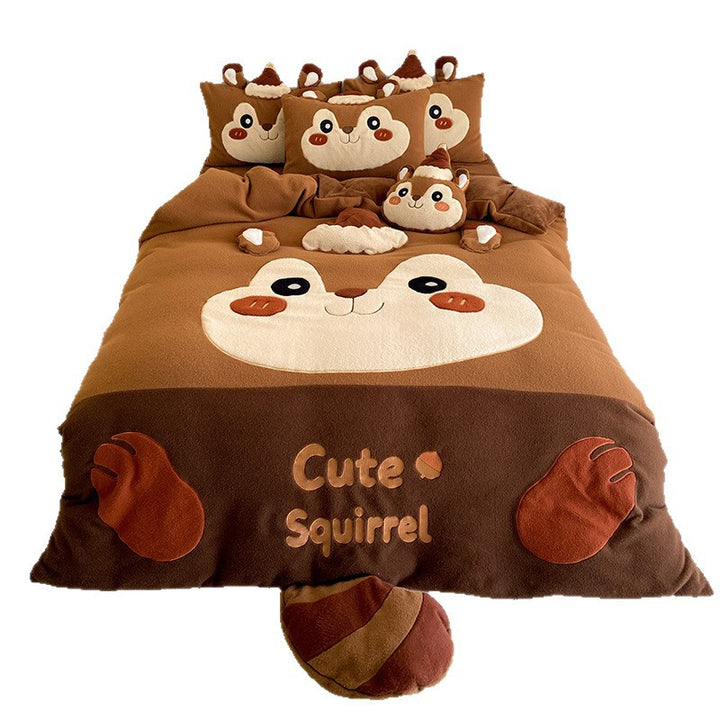 Kuschelige Baby‑Fleecedecke mit Pinguinapplikation und Spieldecken‑Design