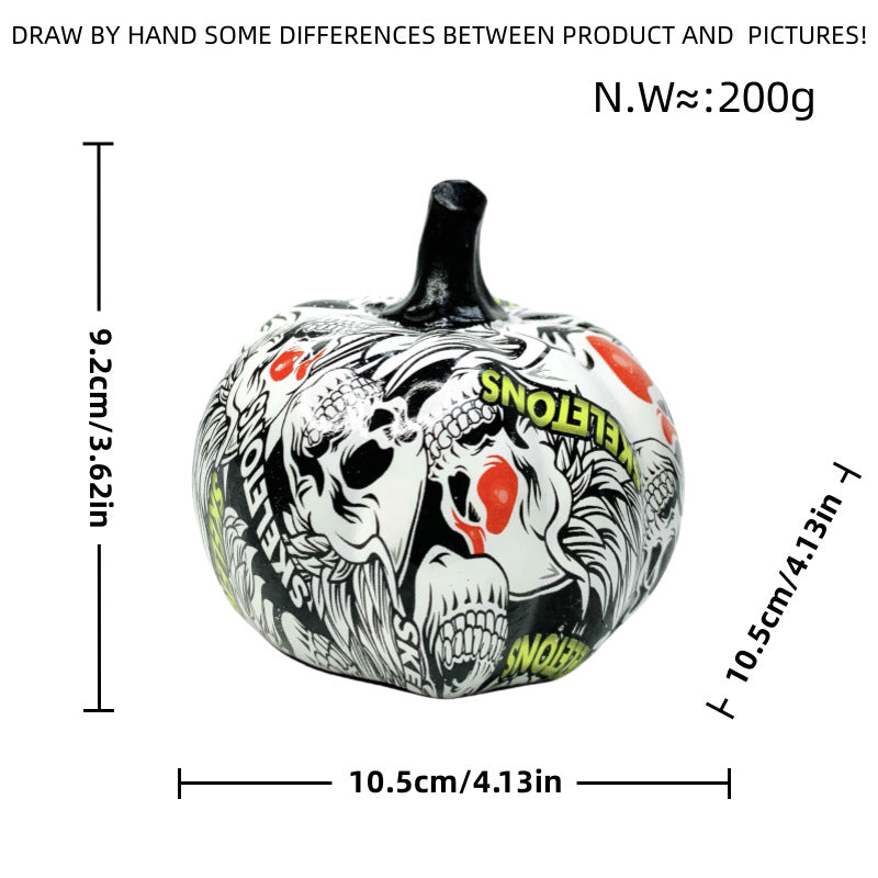 Kunstvolle Halloween Kürbisfigur Karnz