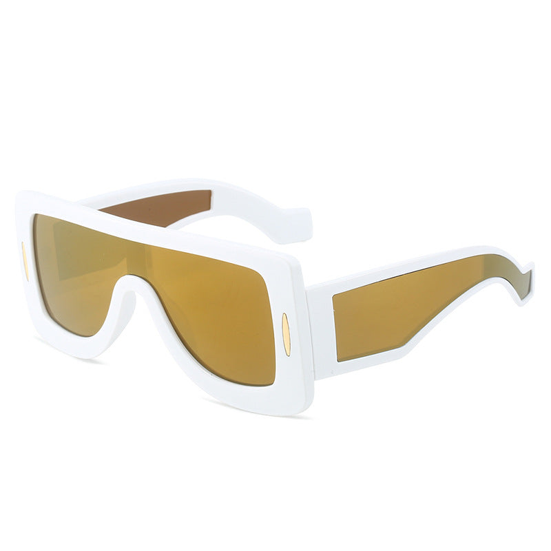 Damen futuristische Oversized Sonnenbrille Karnz