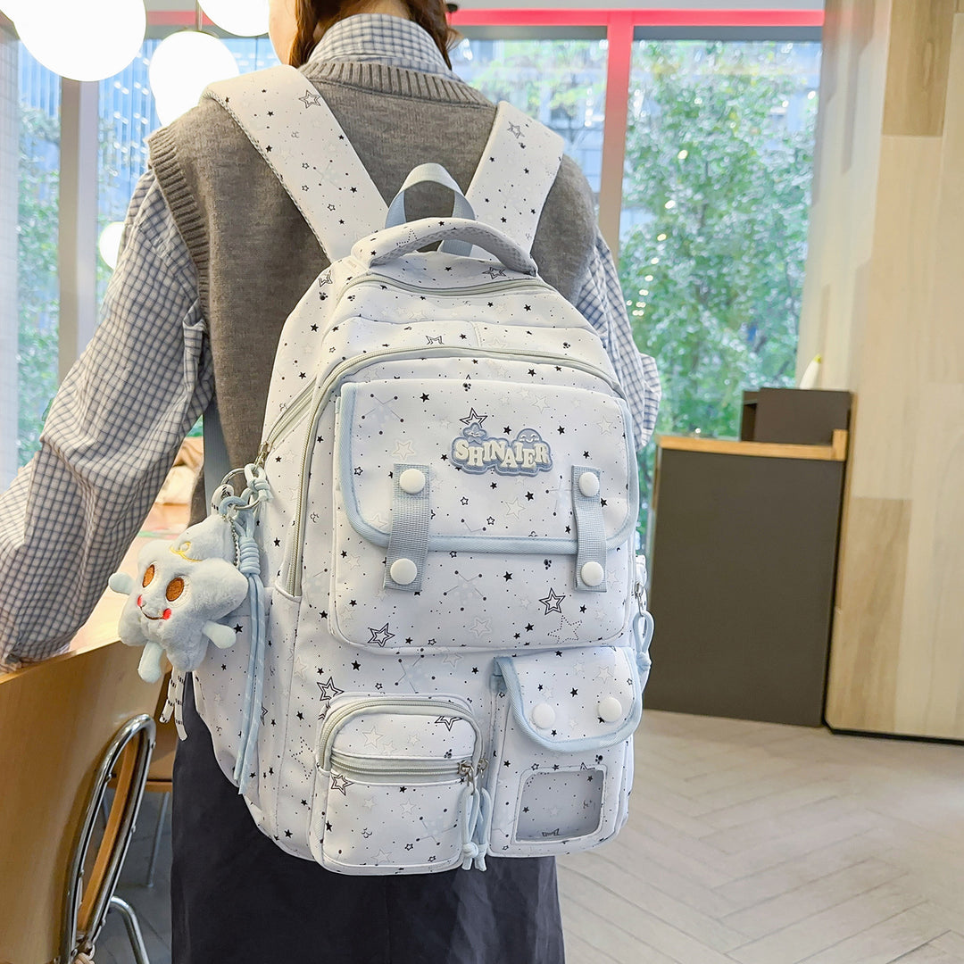 Stylischer Sternenmuster-Rucksack Karnz