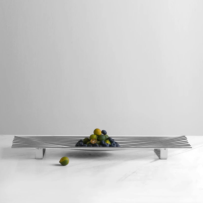 Elegante moderne Edelstahl Tischmitte