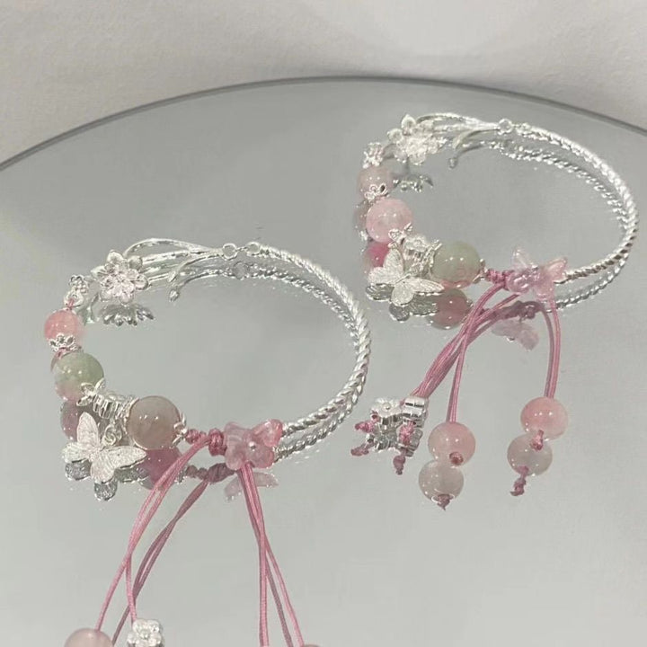 Elegante Blumen- und Edelstein-Armband Karnz