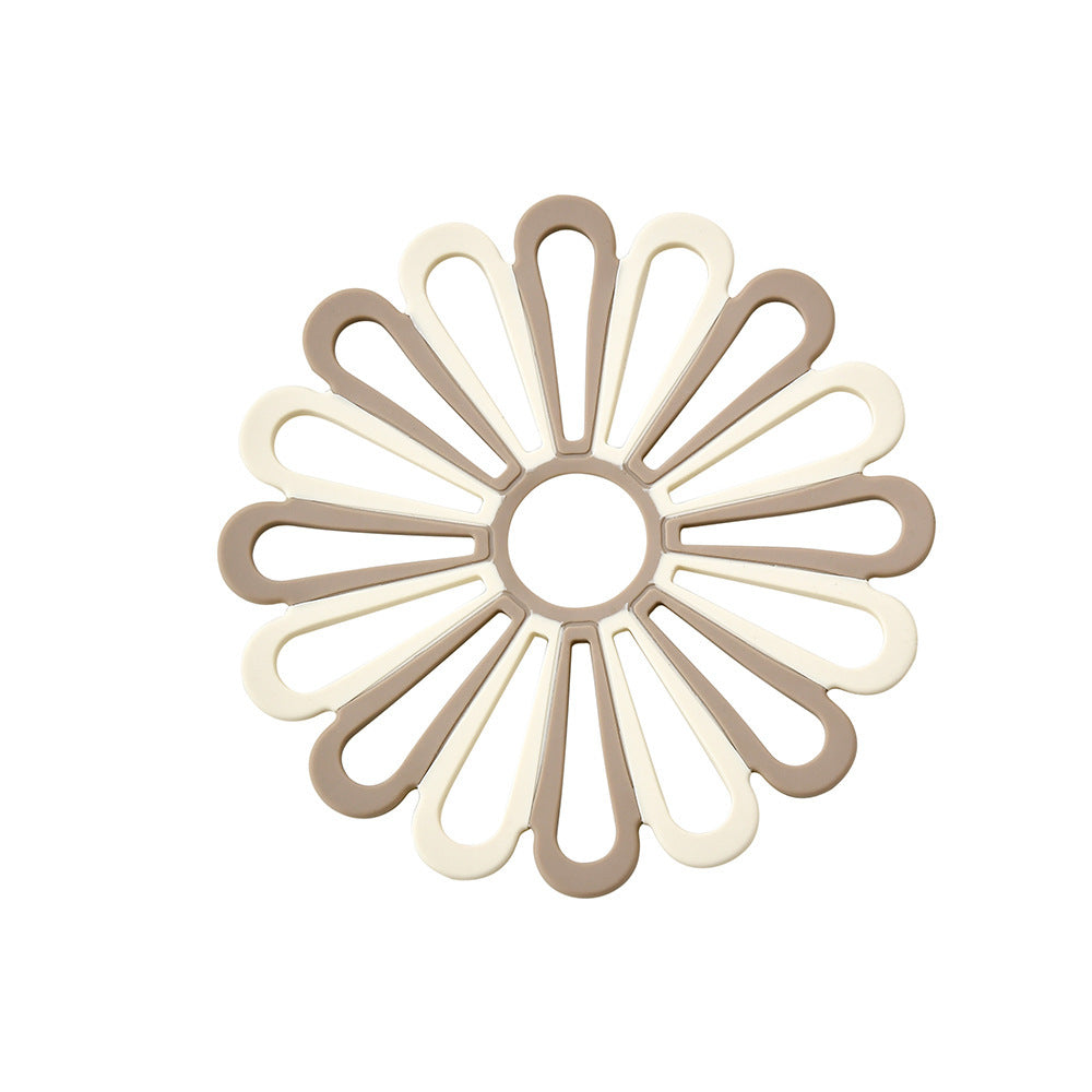 Elegante Silikon-Untersetzer Im Floralen Design Karnz