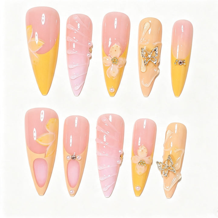 Künstlerisches Schmetterling Nagelkunst Set Karnz