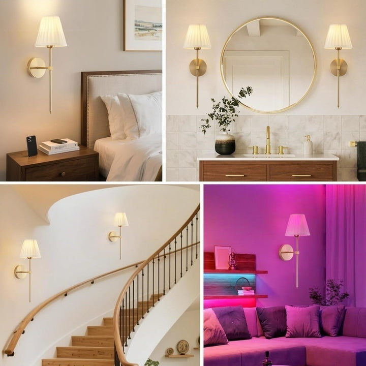 Elegante LED-Wandlampe mit Fernbedienung