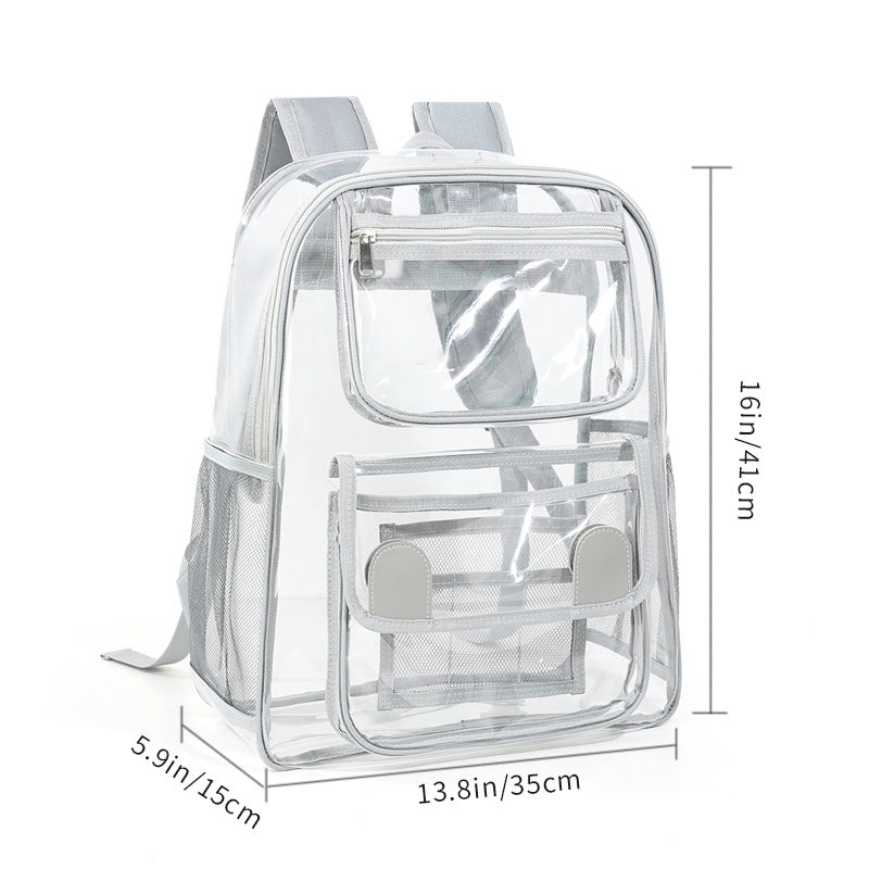 Damen Transparente Schulrucksack Karnz