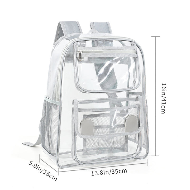 Damen Transparente Schulrucksack Karnz