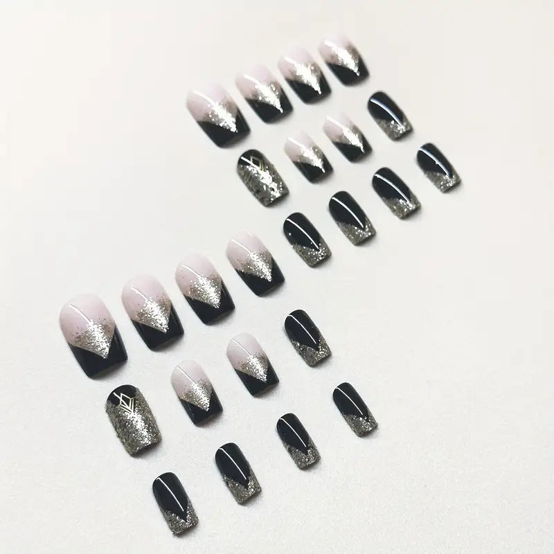 Glamourös Glitter Nagelkunst Karnz