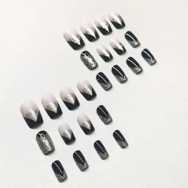 Glamourös Glitter Nagelkunst Karnz
