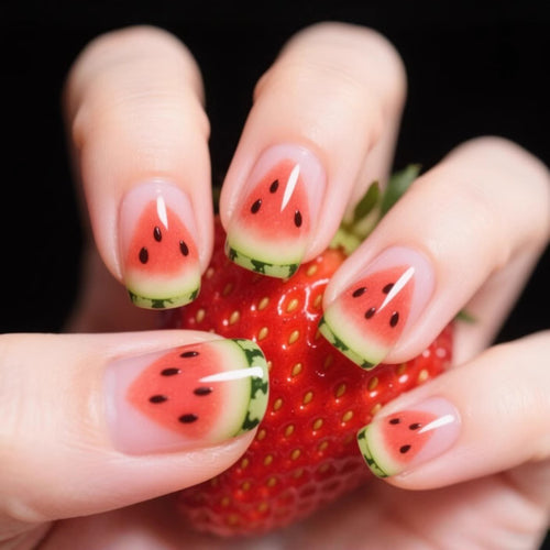 Wassermelonen-Themen Nagelkunst Karnz
