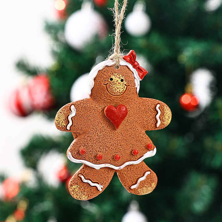 Dekorative Weihnachtsfigur im Lebkuchenmann-Design Karnz