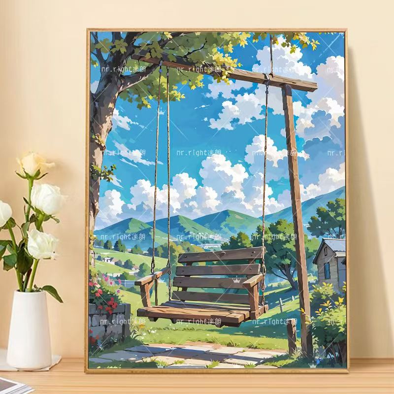 Szenische Landschaft Kunstdruck Karnz