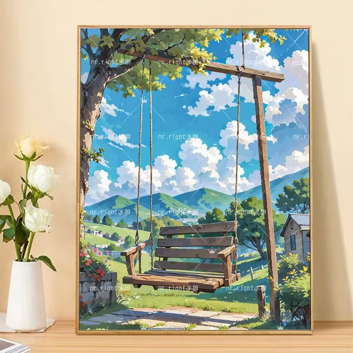 Szenische Landschaft Kunstdruck Karnz
