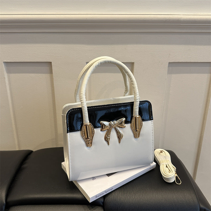 Elegante Bow-Akzent Handtasche