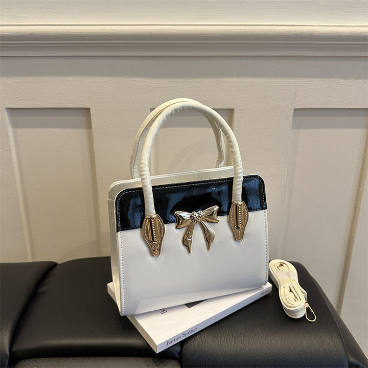 Elegante Bow-Akzent Handtasche