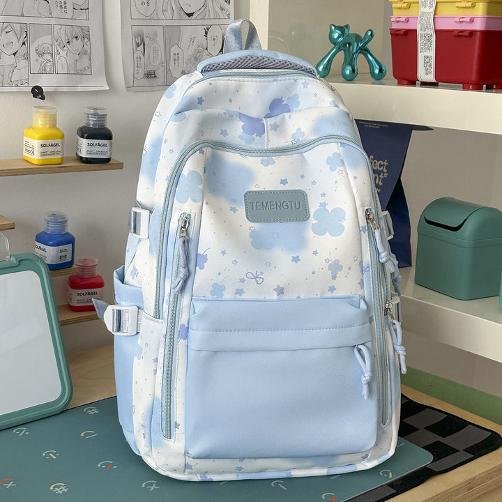 Charmanter Blumendruck Rucksack Karnz
