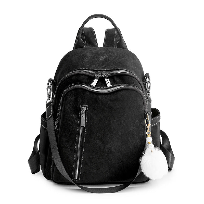 Stilvoller Multi-Taschen Kunstleder Rucksack Karnz