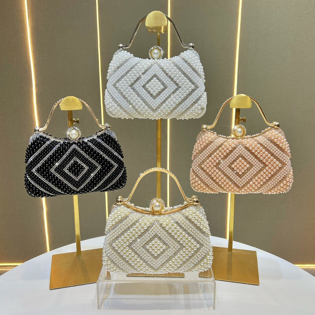 Elegante Perlenhandtasche