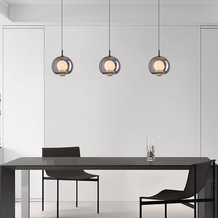 Moderne Glas Globus Pendelleuchte