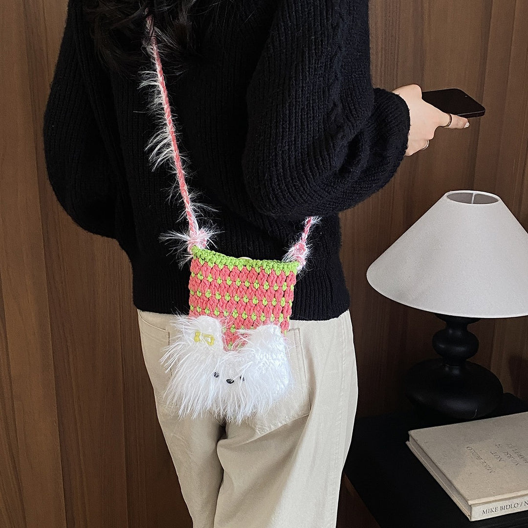 Süßes Plüsch-Tier-Themen Mini Tasche